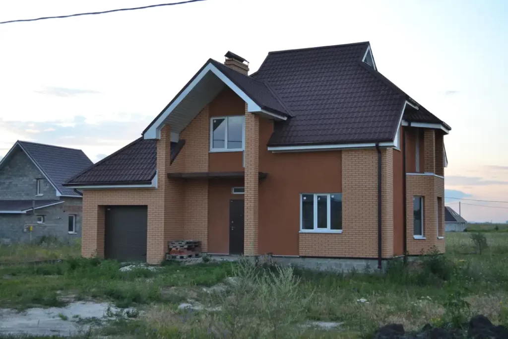 Пример дома из соломенного кирпича ОСМиБТ