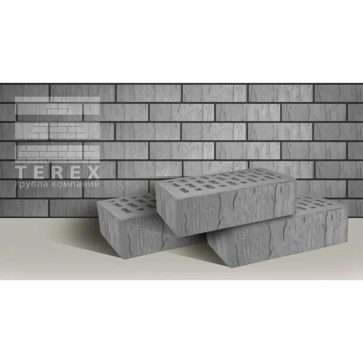 Кирпич Terex Серый Шале 1 нф