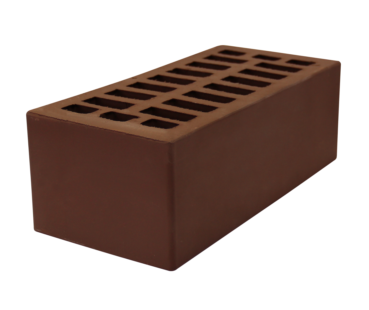 Кирпич керамический Коричневый 1.4 NF (250x120x88) БелКерамика