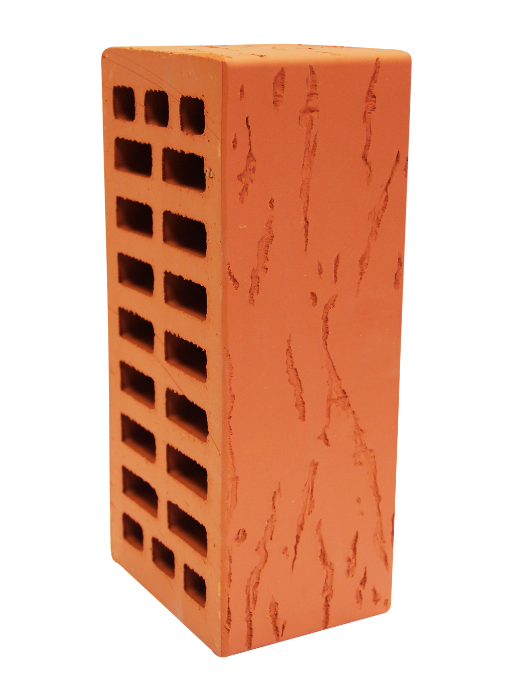 Кирпич керамический Красный Руст 1.4 NF (250x120x88) БелКерамика — изображение 2